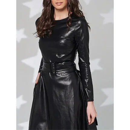 Women's Casual Dress Winter Dress Swing Dress Midi Dress Ruched Outdoor Street Daily Fashion Streetwear Crew Neck Long Sleeve Regular Fit Black Wine Orange Color S M L XL 2XL Size